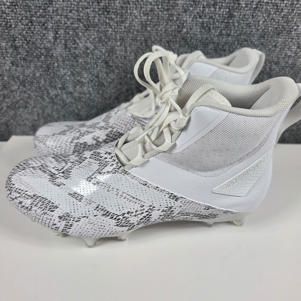 Adidas Adizero Chaos Football‎ Cleats White Grey Snakeskin IE4005 Mens 10.5 New